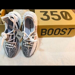 BRAND NEW yeezys zebras size 11.5